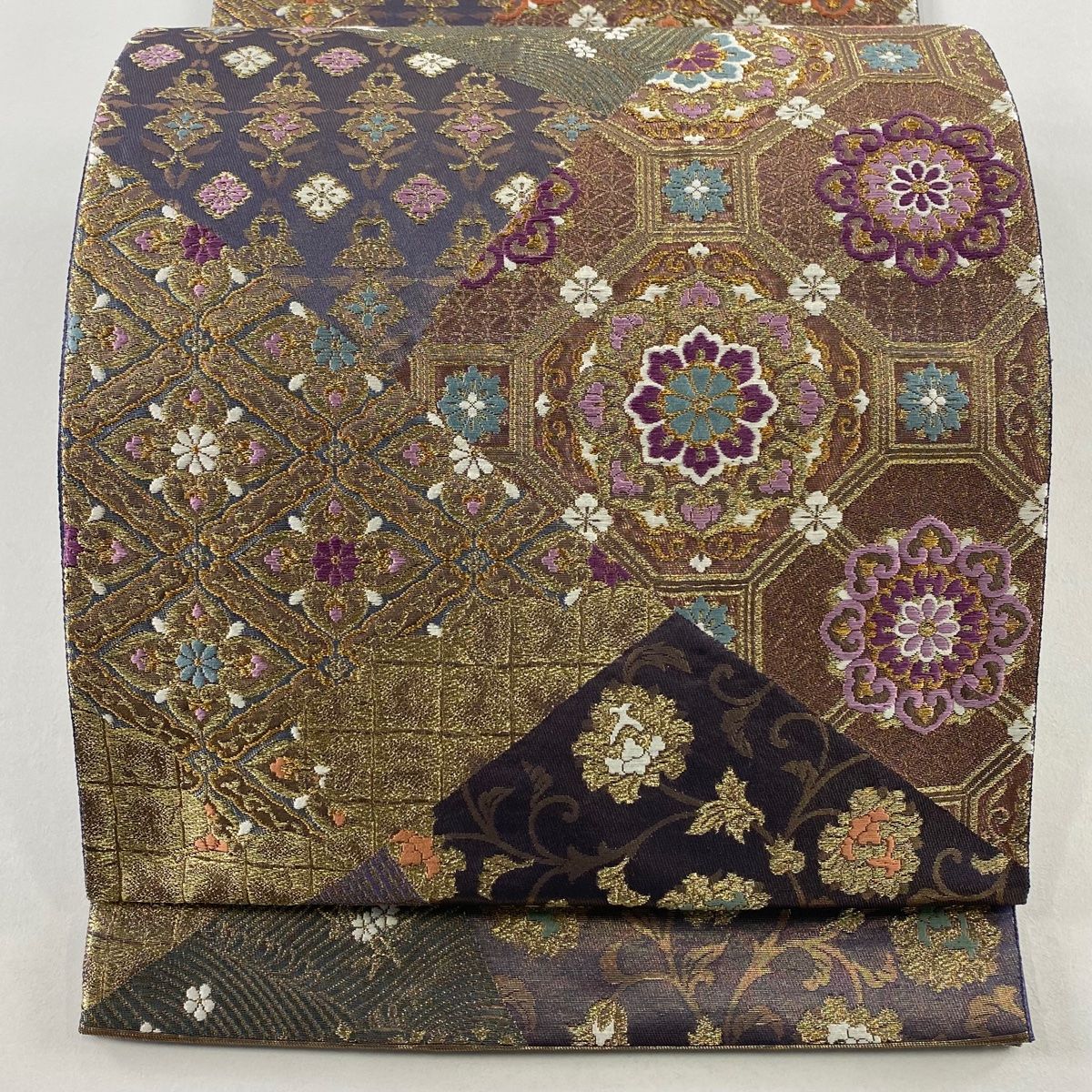 【最終値下げ】定価45万円■高級 正絹 袋帯 じゅらく帝王紫天然染料Jy44 最終値下げ】定価45万円□高級 正絹 袋帯 じゅらく帝王紫天然染料Jy44