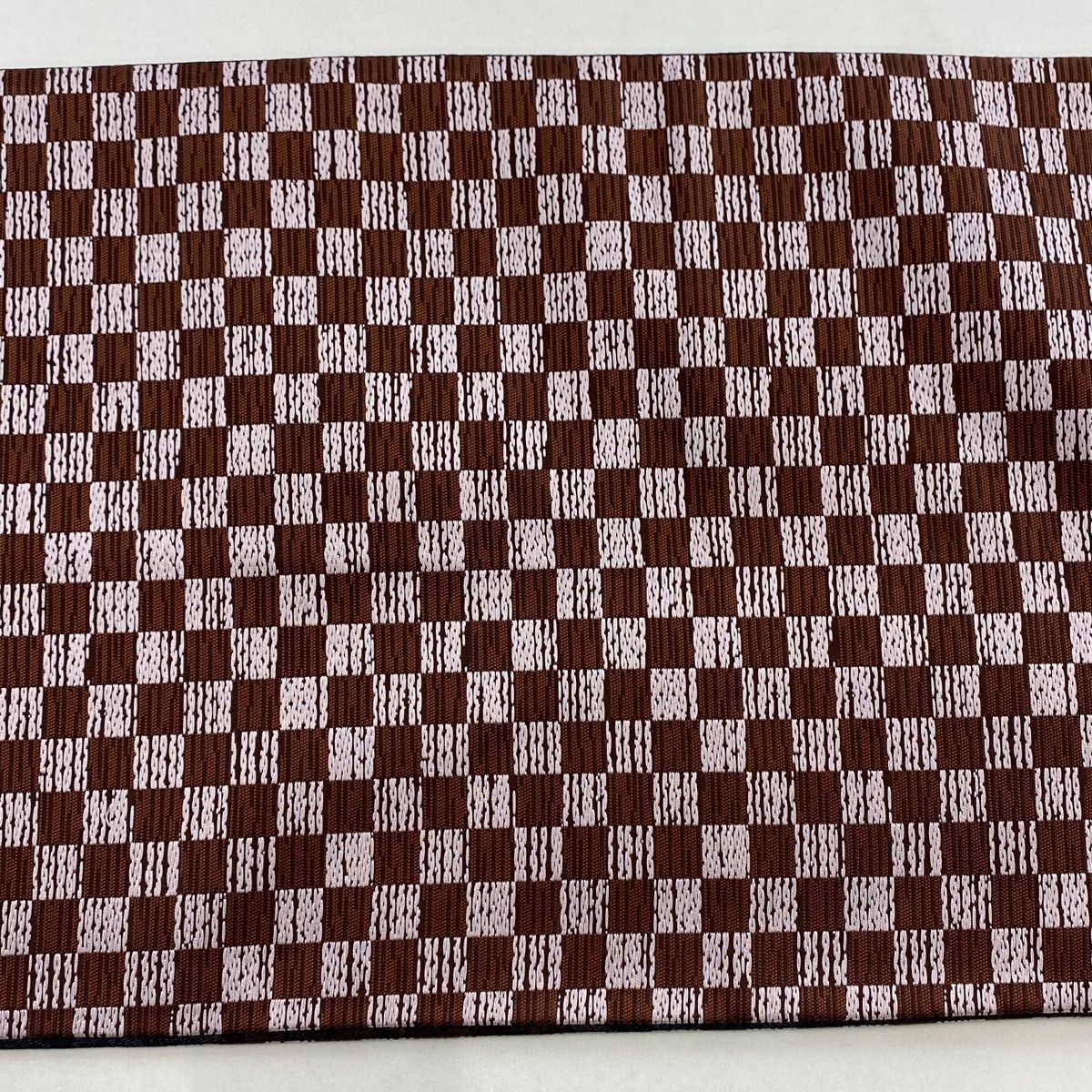 市松模様 小豆色