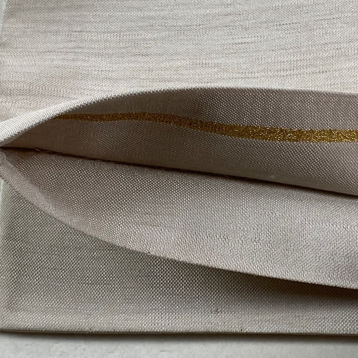  袋帯 樹木 ヱ霞 金糸 灰色 お太鼓柄 正絹 袋帯 帯