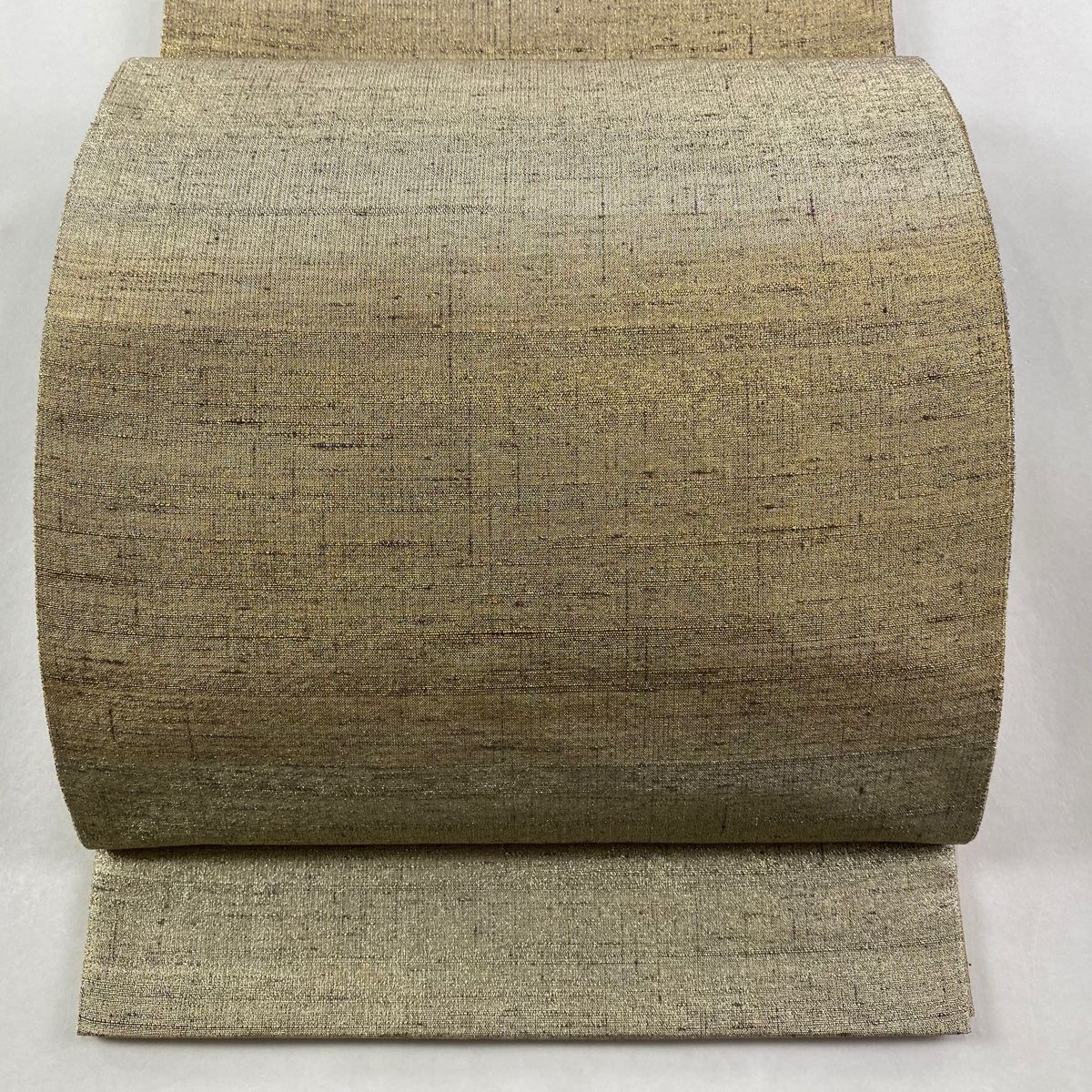 袋帯 桝屋高尾 落款 段ぼかし 金銀糸 金色 全通 正絹