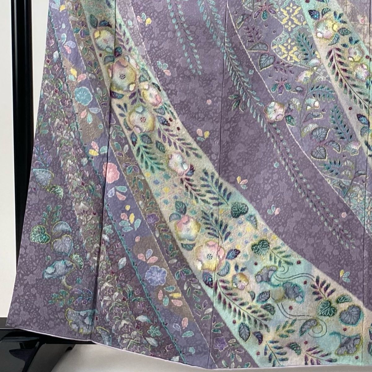 ア*ー様 美品　袷　正絹　辻が花　訪問着　特選袋帯　身丈154 裄64 美品】 訪問着 身丈162cm 裄丈66.5cm M 袷 袋帯セット 辻が花柄 入子粉