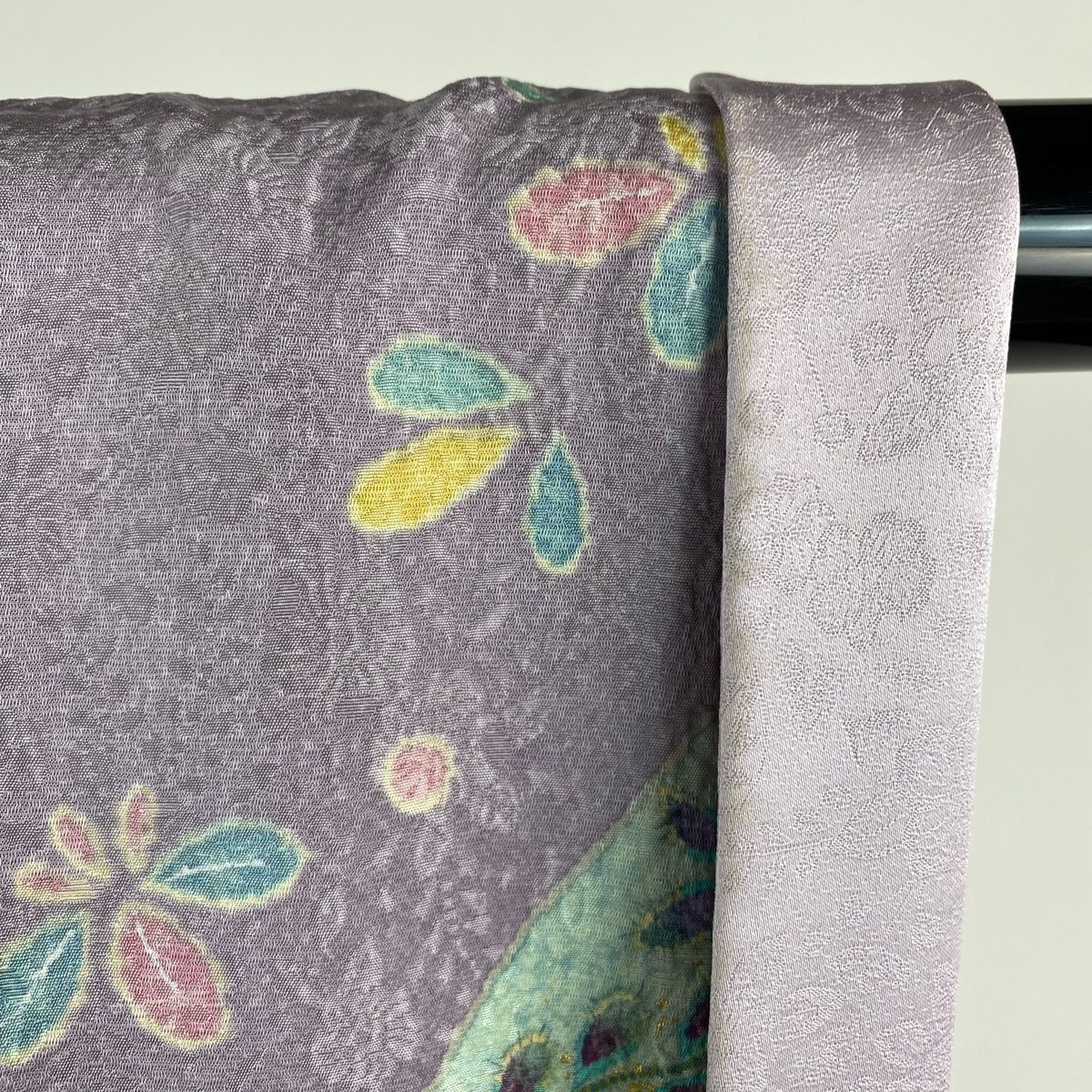 美品】 訪問着 身丈162cm 裄丈66.5cm M 袷 袋帯セット 辻が花柄 入子粉