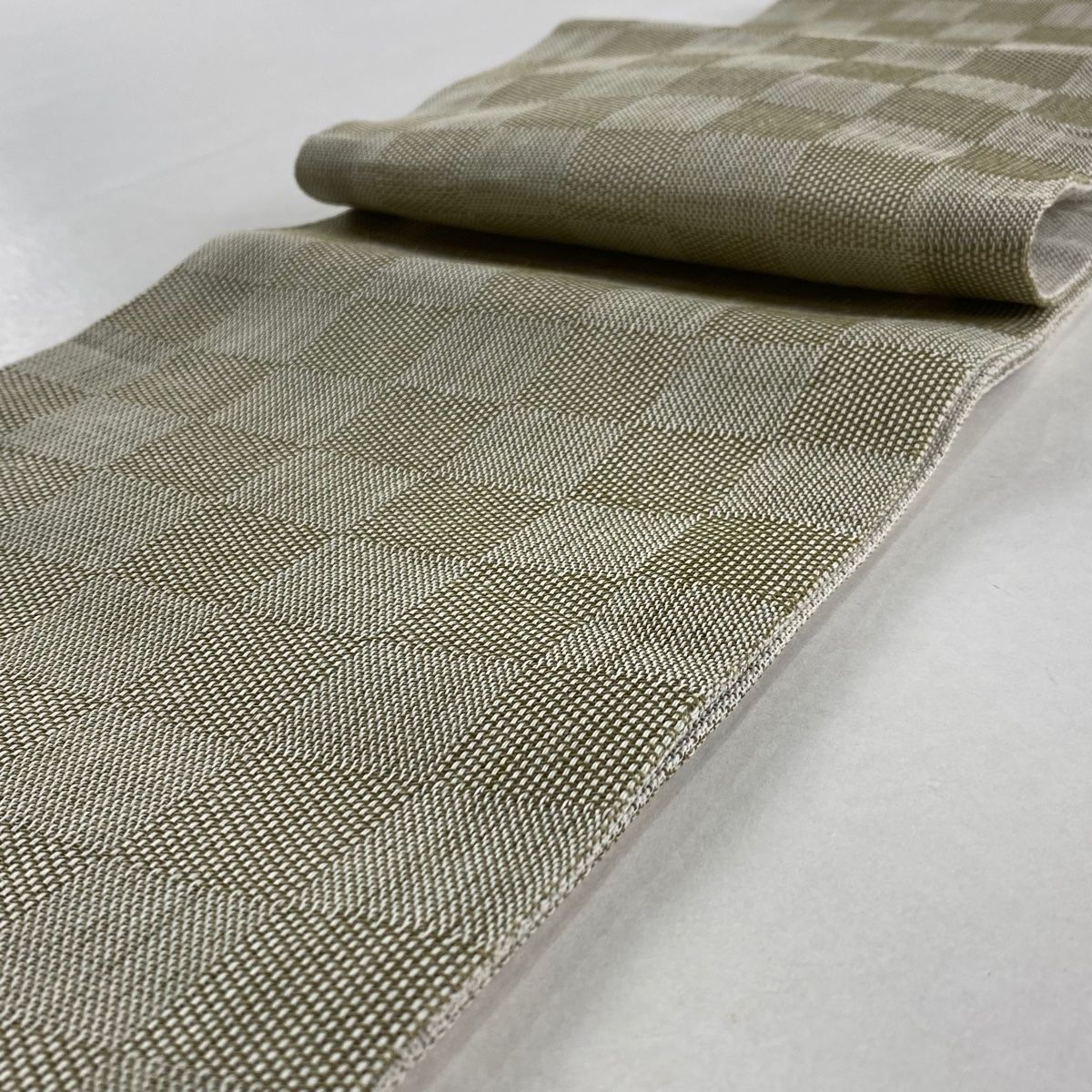 夏帯 破れ麻の葉