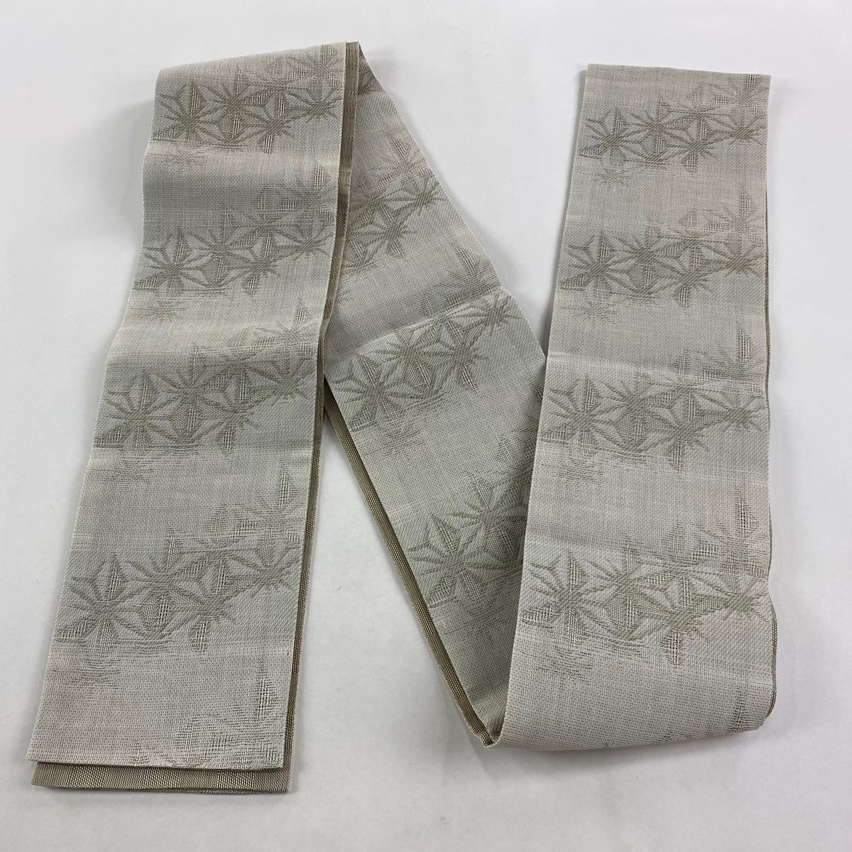 破れ麻の葉 灰緑