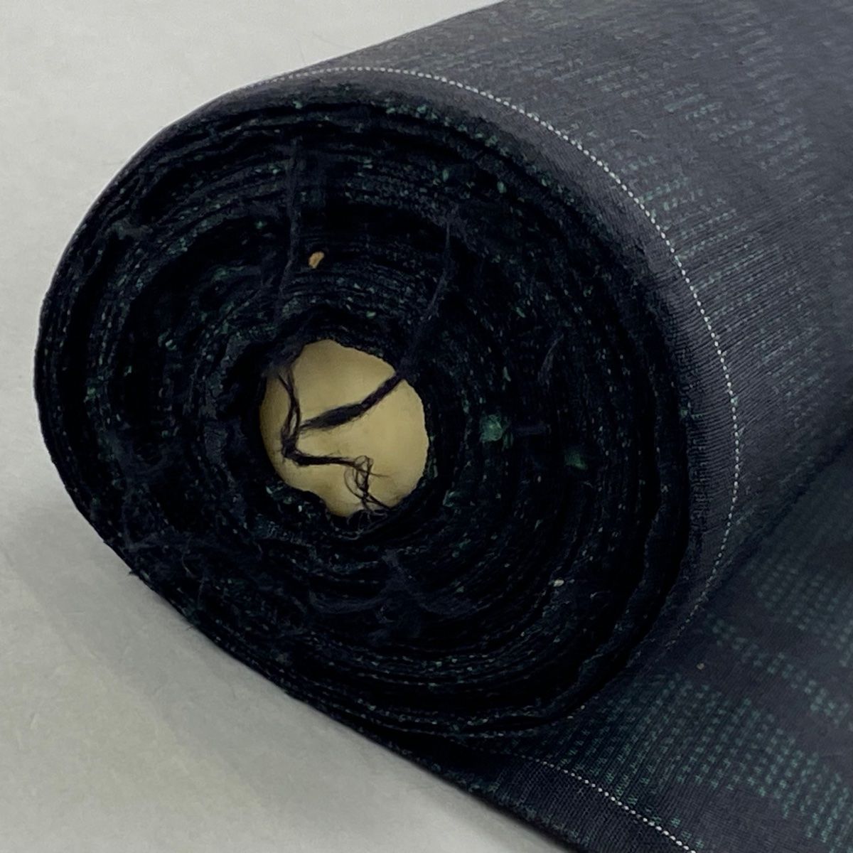  反物 秀品 大島紬 証紙 子持ち亀甲 緑 正絹 その他 着物反物