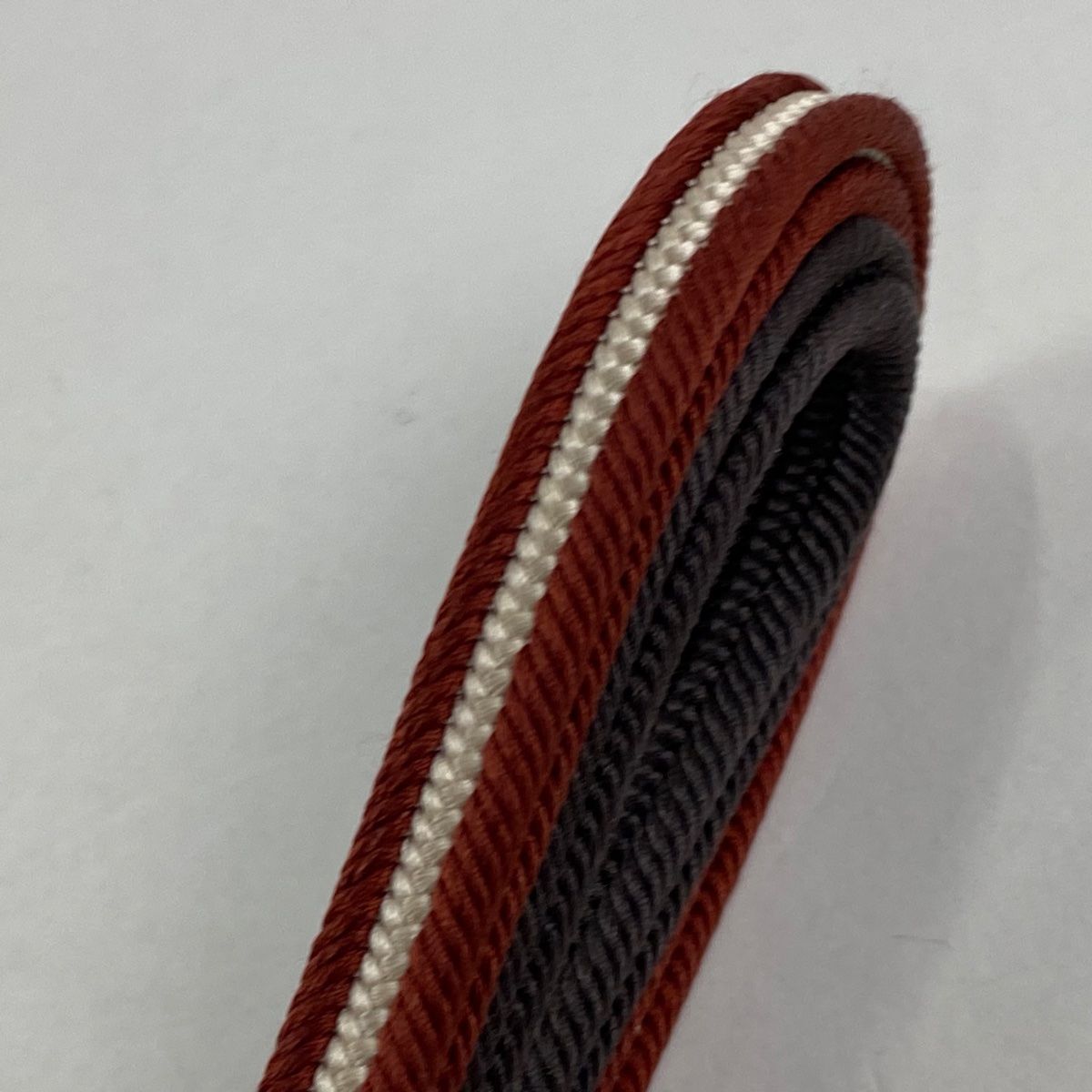 帯締め 無形文化財 五嶋紐 江戸組紐 縞 焦茶色 正絹 和装小物