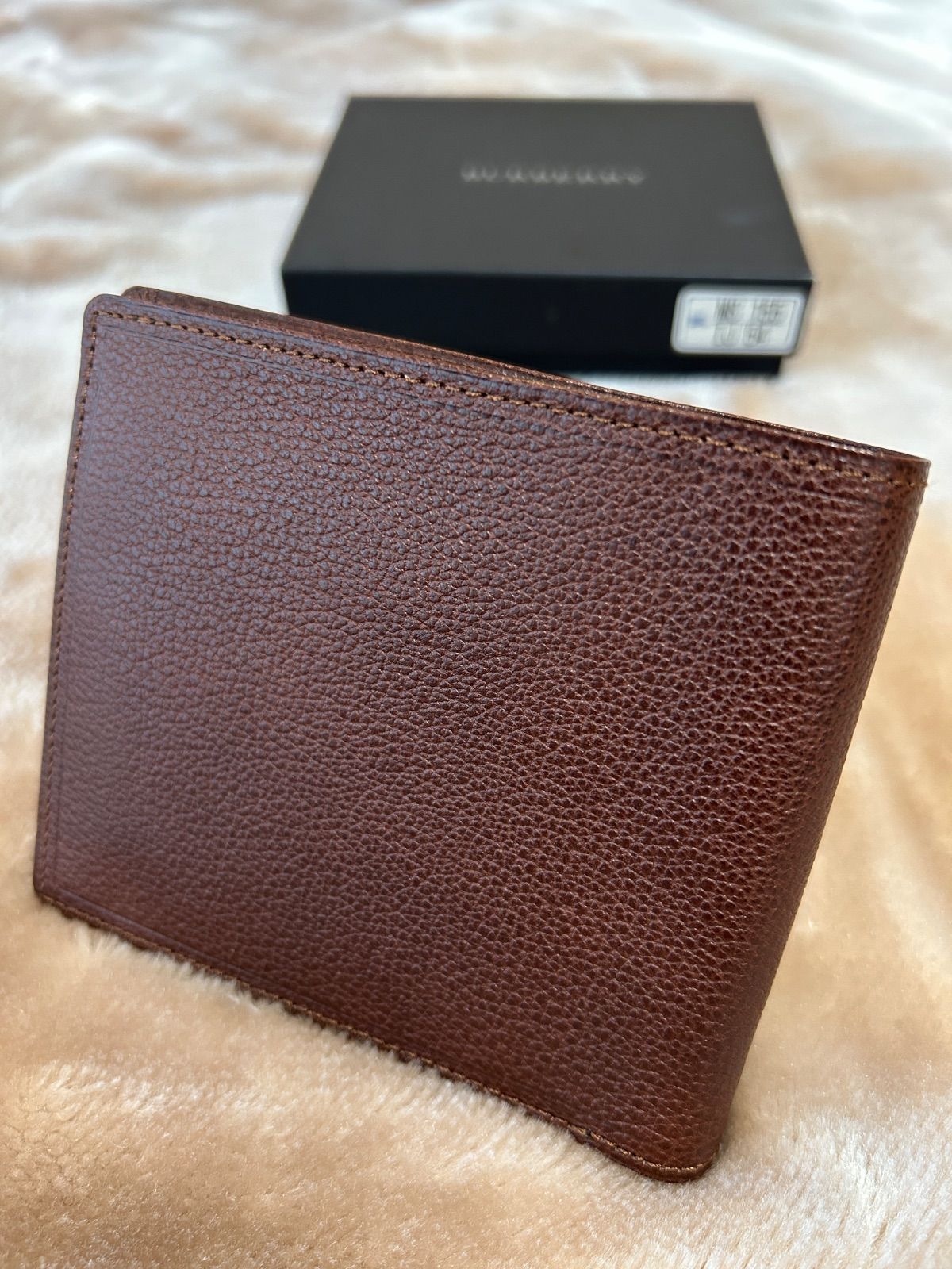 バーバリー二つ折り財布コンパクトウォレットさいふサイフ札入れメンズレディースユニセックス男女兼用男性用紳士女性用婦人ブラウン茶