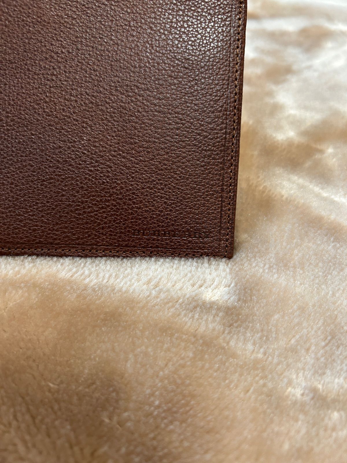 バーバリー二つ折り財布コンパクトウォレットさいふサイフ札入れメンズレディースユニセックス男女兼用男性用紳士女性用婦人ブラウン茶