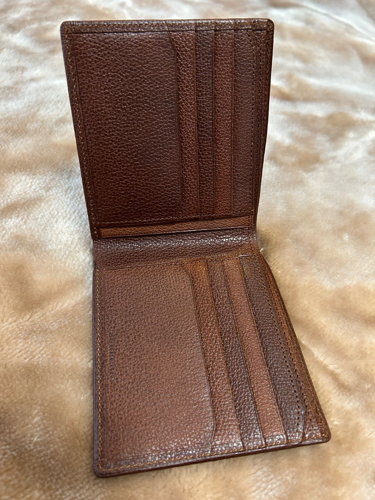 バーバリー二つ折り財布コンパクトウォレットさいふサイフ札入れメンズレディースユニセックス男女兼用男性用紳士女性用婦人ブラウン茶