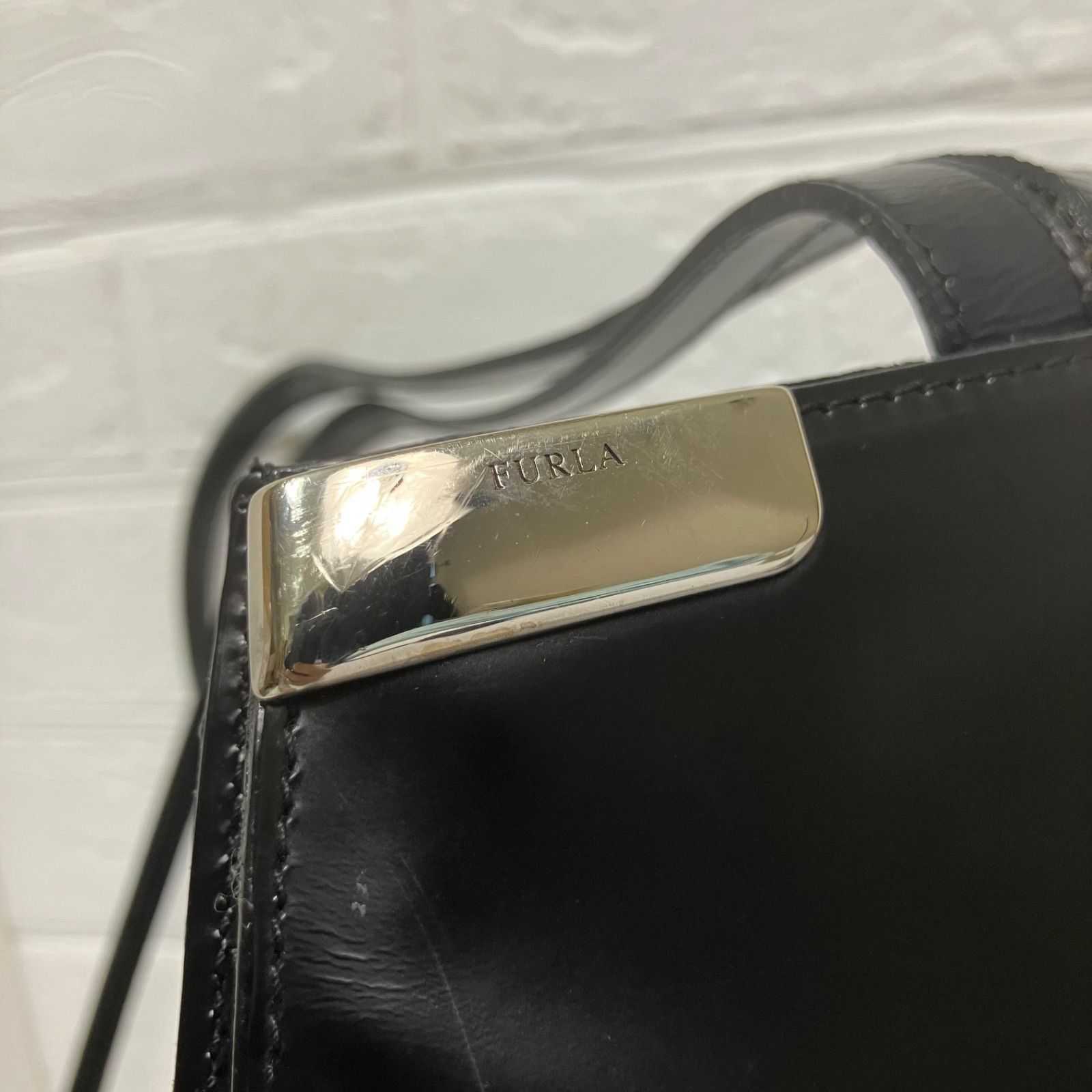 キタムラ 本革 レザーリュック ブラック 白ステッチ 上品 大人かわいい