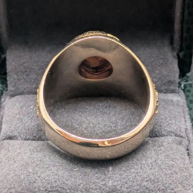 米国 金メッキ アーミーリング US Army 白頭鷲 米陸軍 紋章 クラシック