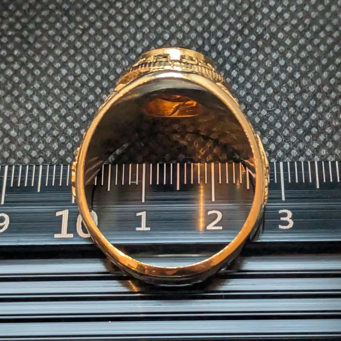 米国 金メッキ アーミーリング US Army 白頭鷲 米陸軍 紋章 クラシック