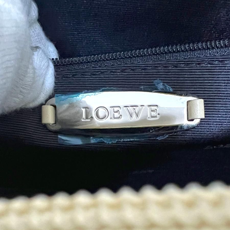  LOEWE ロエベ バッグ アナグラム セミショルダー ハンド レザー ヴィンテージ ベージュ ショルダーバッグ ショルダーバッグ