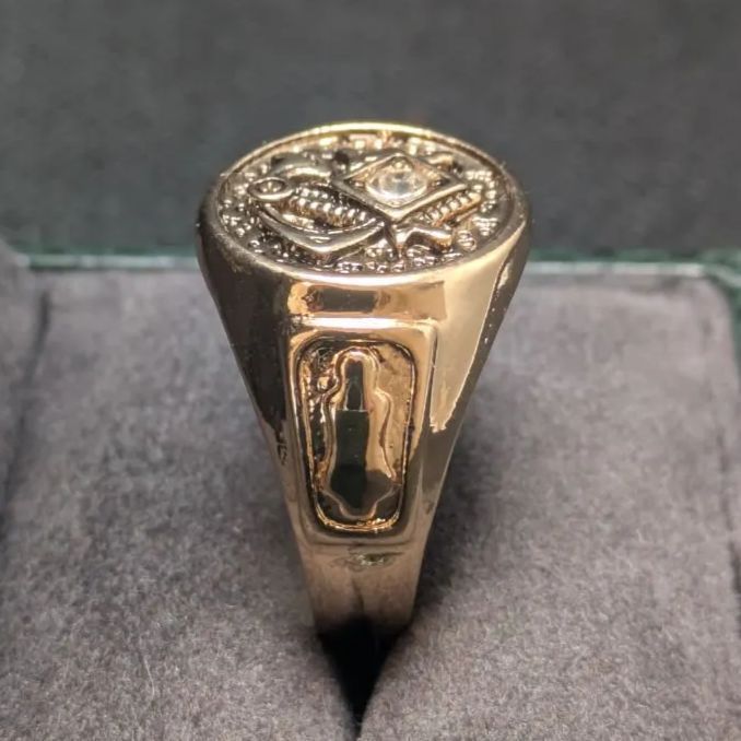 K18 フリーメイソンリング k18ゴールド指輪 メンズ レディース リング フリーメイソン｜Yahoo