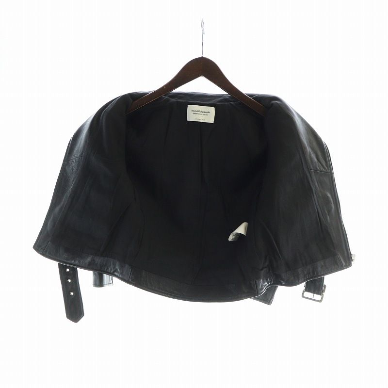 ビューティフルピープル　ラムレザー　ライダースジャケット　ブラック　XS相当 vintage leather THE /a riders jacket size170 – beautiful people