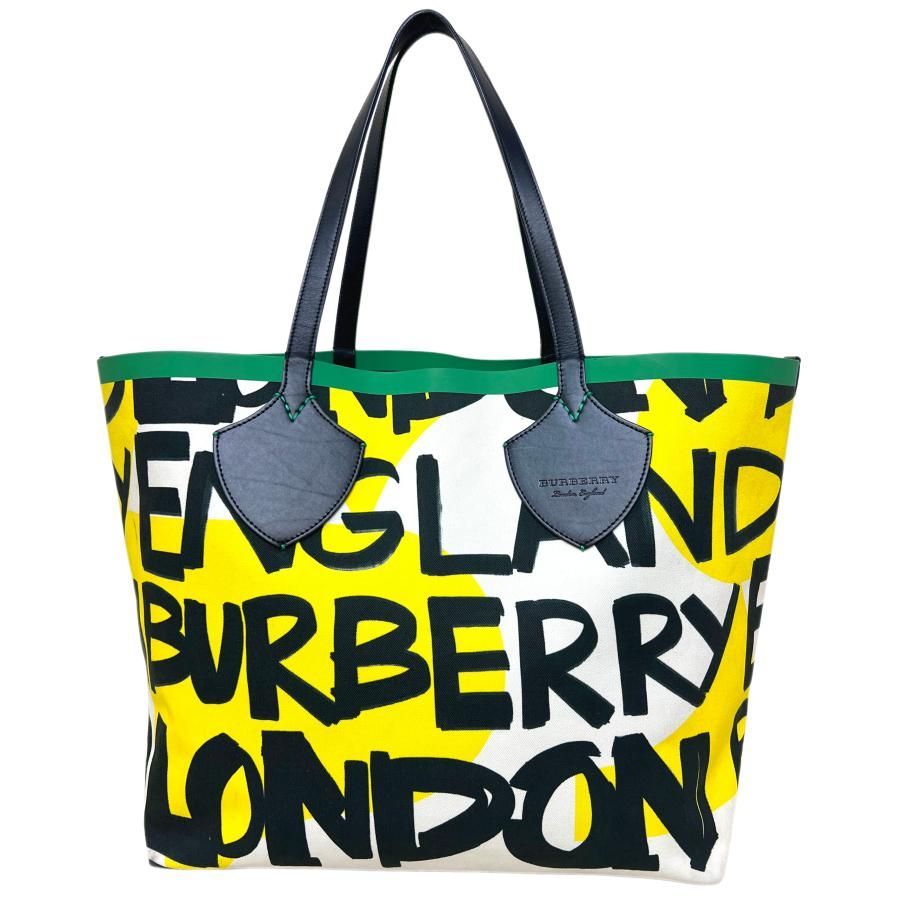 BURBERRY バーバリー バッグ グラフィティ リバーシブル ラージ トート 