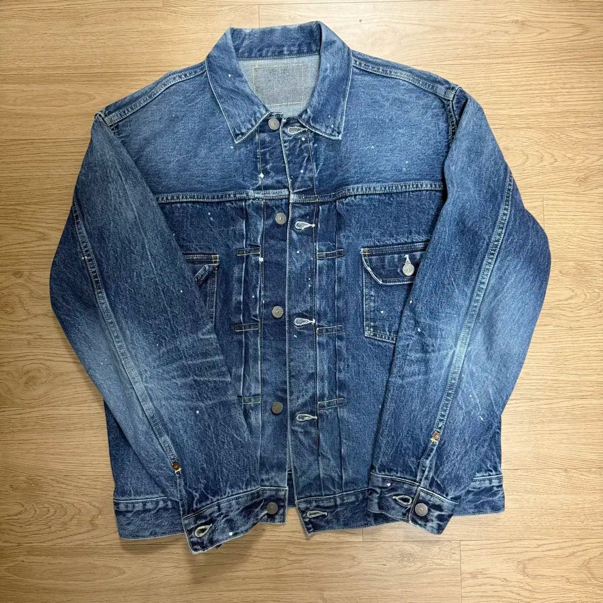 SUGAR CANE 1953 2nd デニムジャケット セルフペインティング