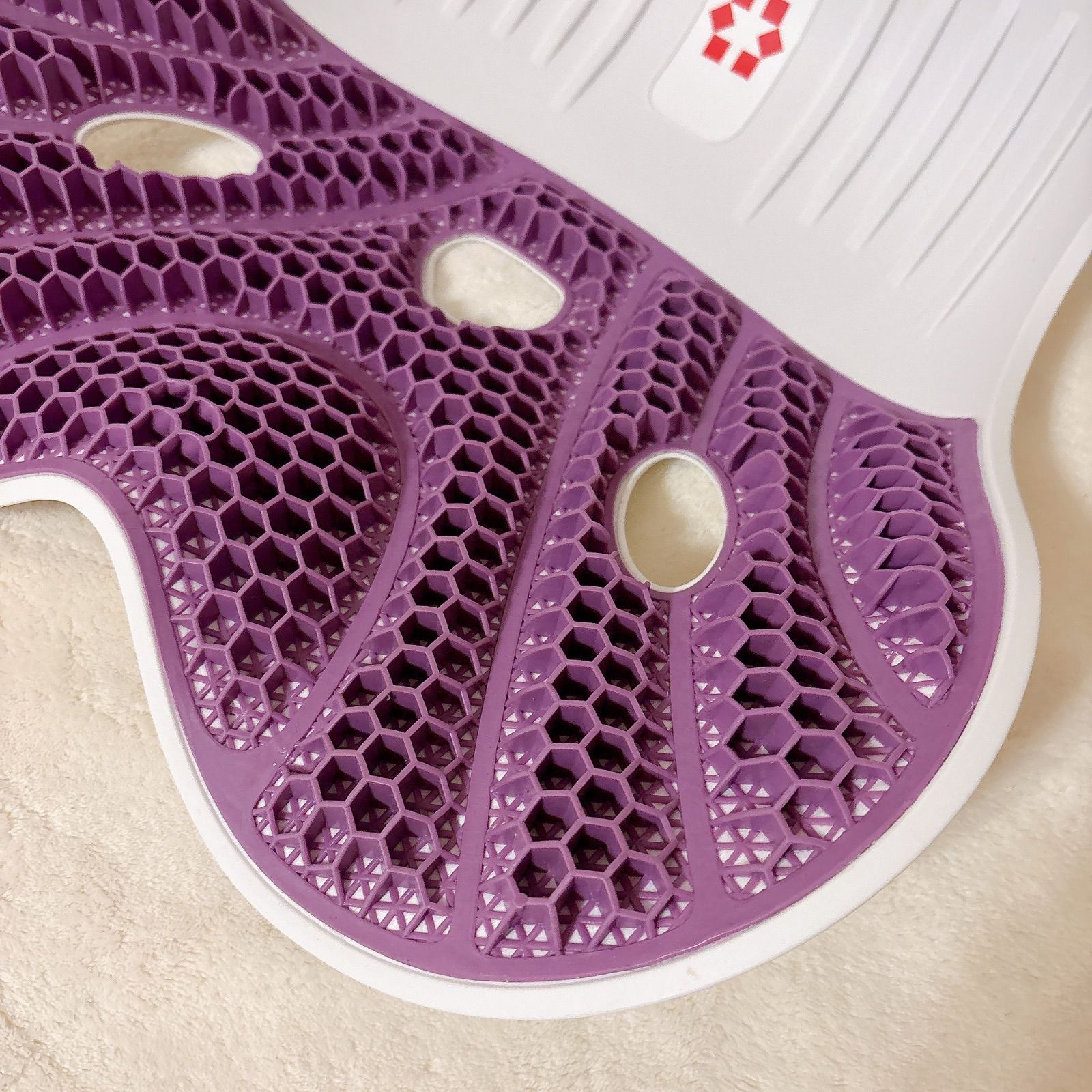 2個セット☆姿勢矯正椅子 カーブルチェア パープル 紫 骨盤サポート