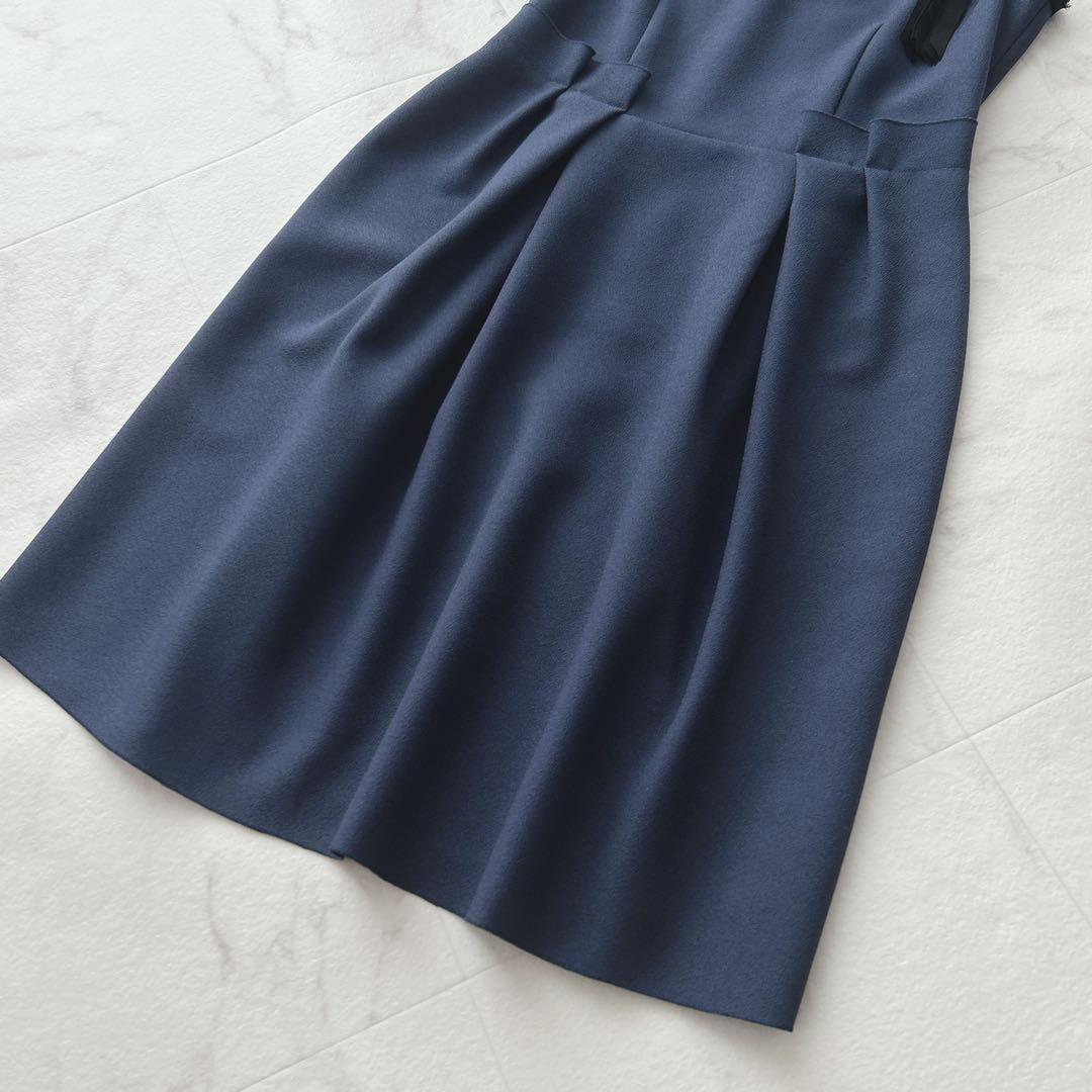 Bleu コサージュ付き