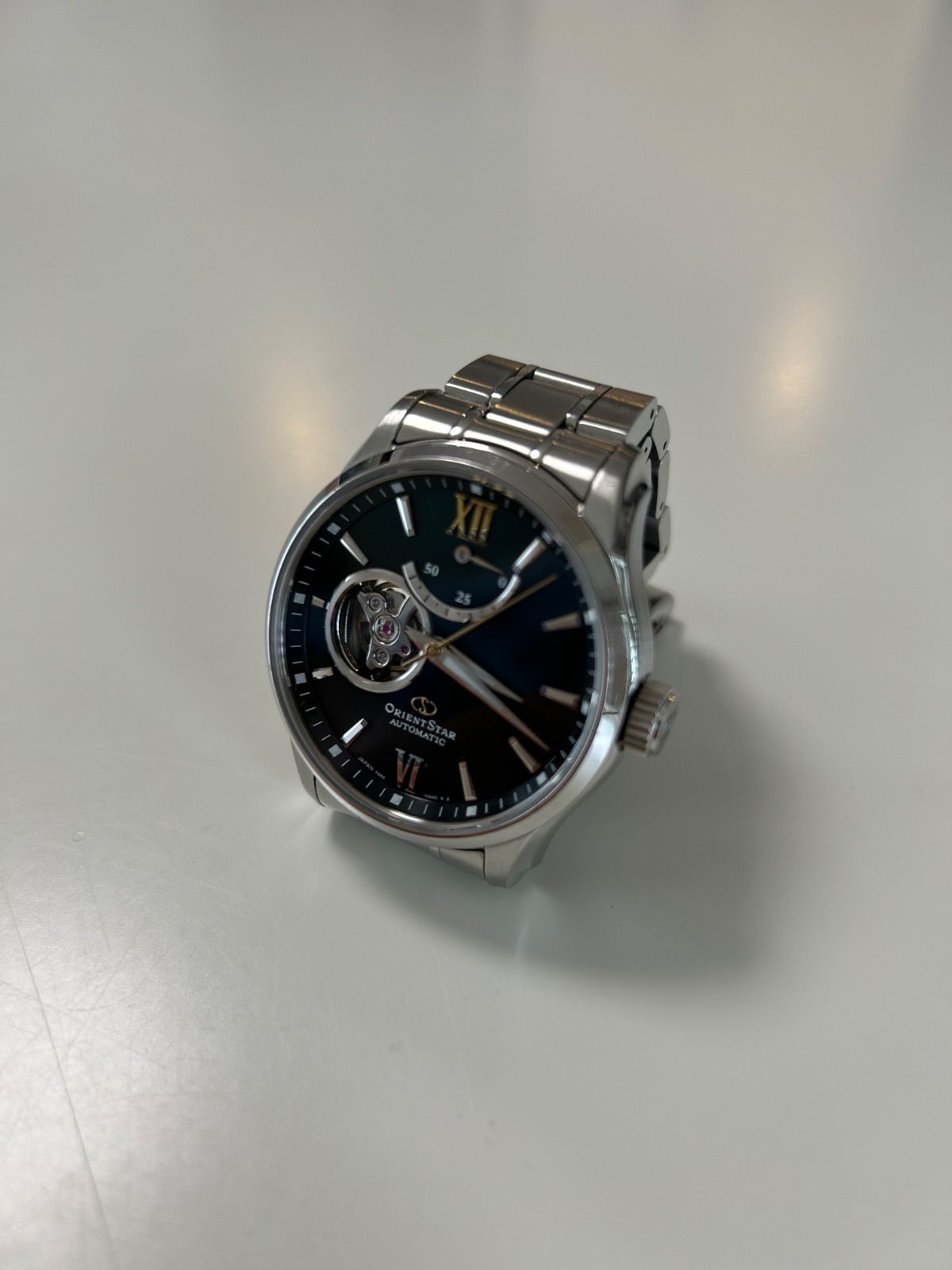 UAA 0メンズ腕時計機械式自動巻手巻付きセミスケルトン男性用ユニセックス