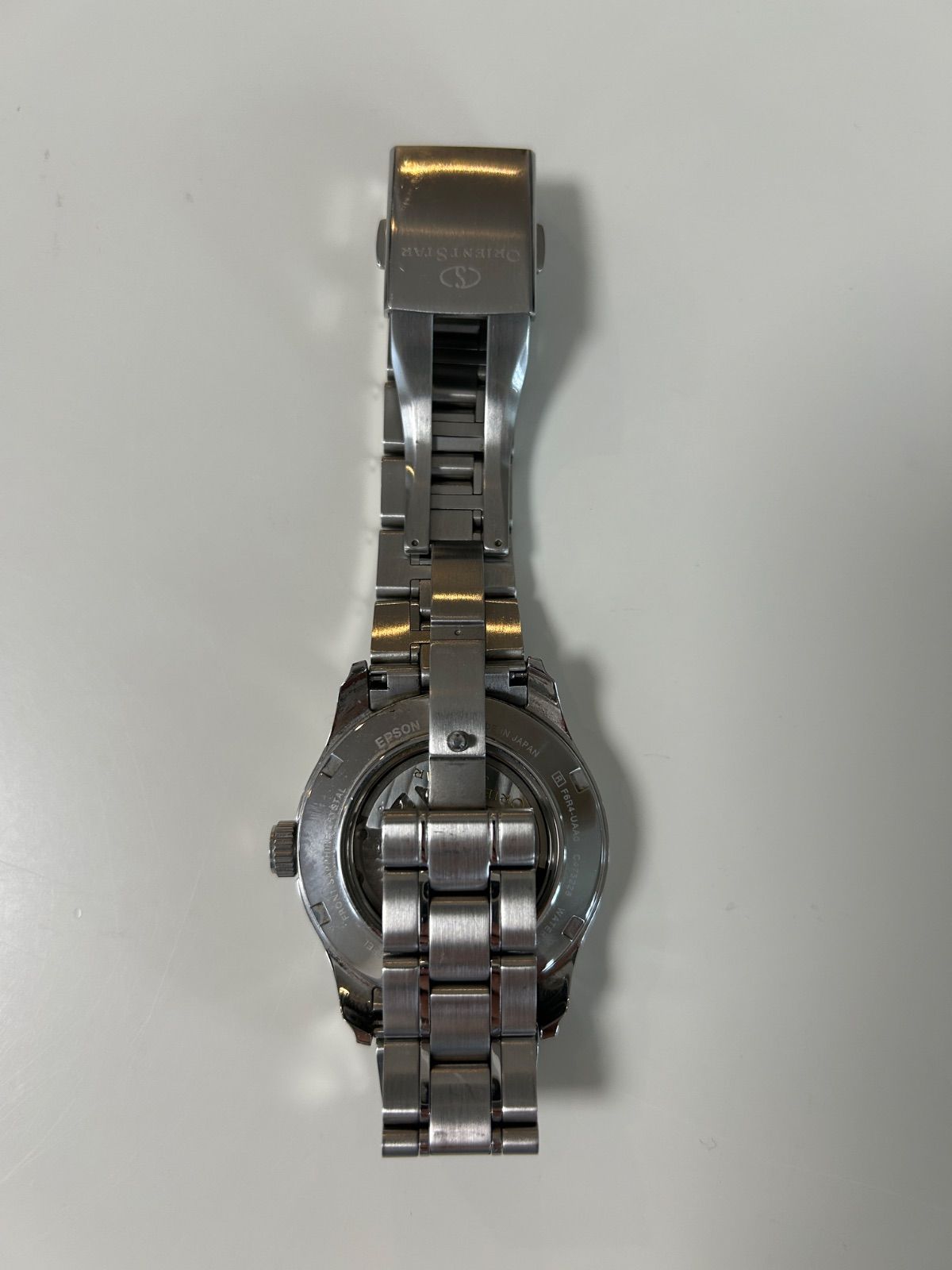  オリエントスターF 6 R 4 UAA 0メンズ腕時計機械式自動巻手巻付きセミスケルトン男性用ユニセックス 自動巻き時計 腕時計(アナログ)