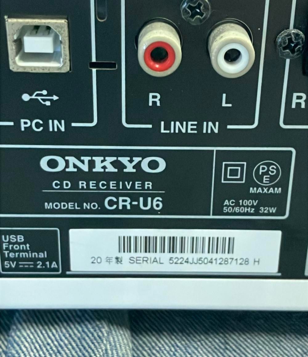 ONKYO オンキヨー ミニコンポ CDレシーバー CR-U6 スピーカー D-U6