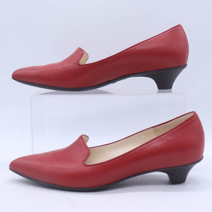  ヨシト パンプス ポインテッドトゥ 本革 レザー ブランド 靴 赤 レディース レッド YOSHITO その他 靴