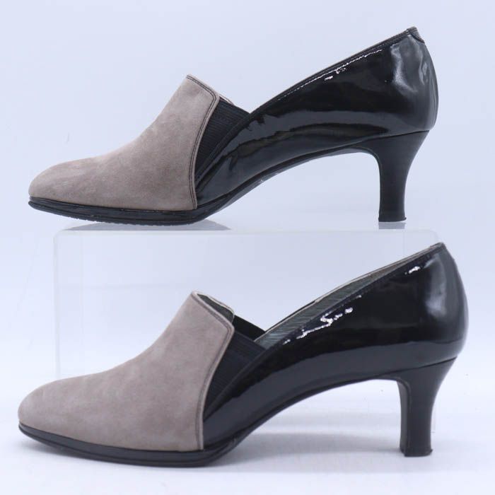  リーガル パンプス ブーティ レザー シューズ ブランド 靴 レディース 23. グレー×ブラック REGAL その他 靴