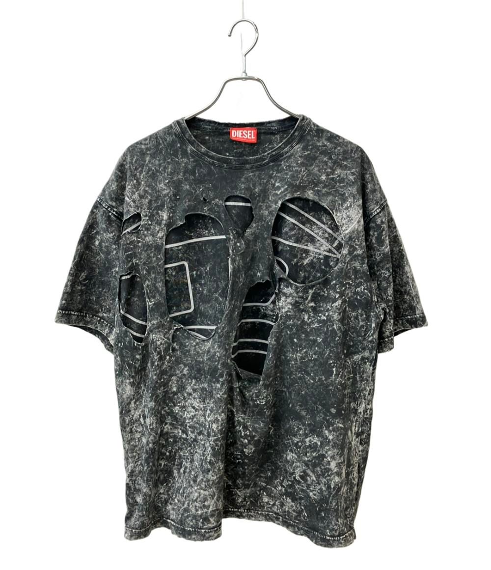 ディーゼル 半袖 Tシャツ ダメージ加工 メンズ SIZE M DIESEL
