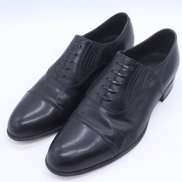 銀座ヨシノヤ ビジネスシューズ ストレートチップ 幅広 3 E ブランド ドレスシューズ 靴 黒 メンズ 25. ブラック Yoshinoya