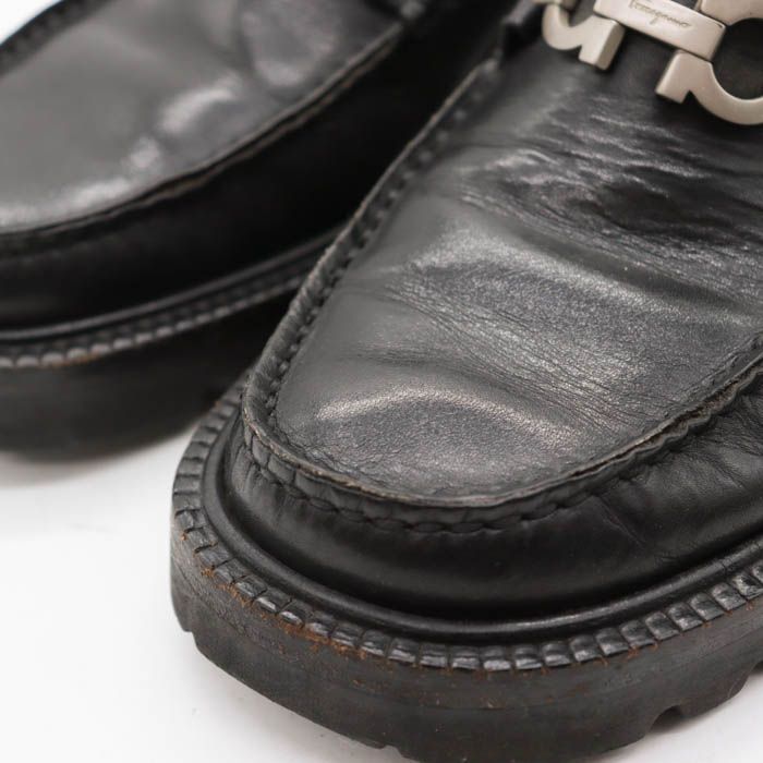 サルヴァトーレフェラガモ ローファー ガンチーニ スリッポン ブランド シューズ 靴 レディース ブラック Salvatore Ferragamo