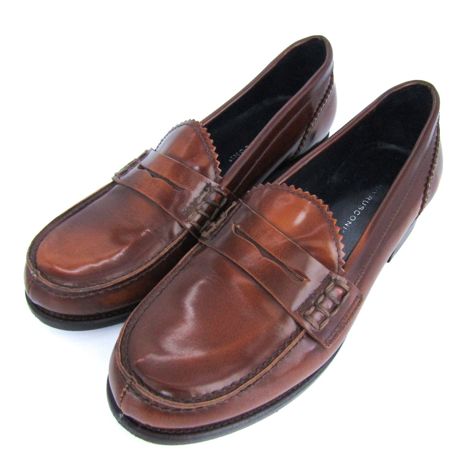 ファビオルスコーニ ローファー スリッポン 本革 レザー シューズ 靴