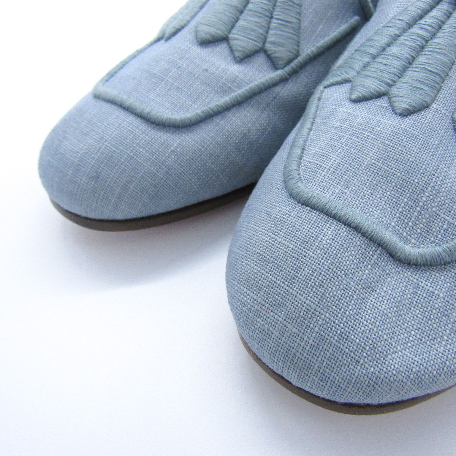 マックスマーラ ローファー スリッポン タッセル ブランド シューズ 靴 イタリア製 レディース 37. 水色 MAX MARA