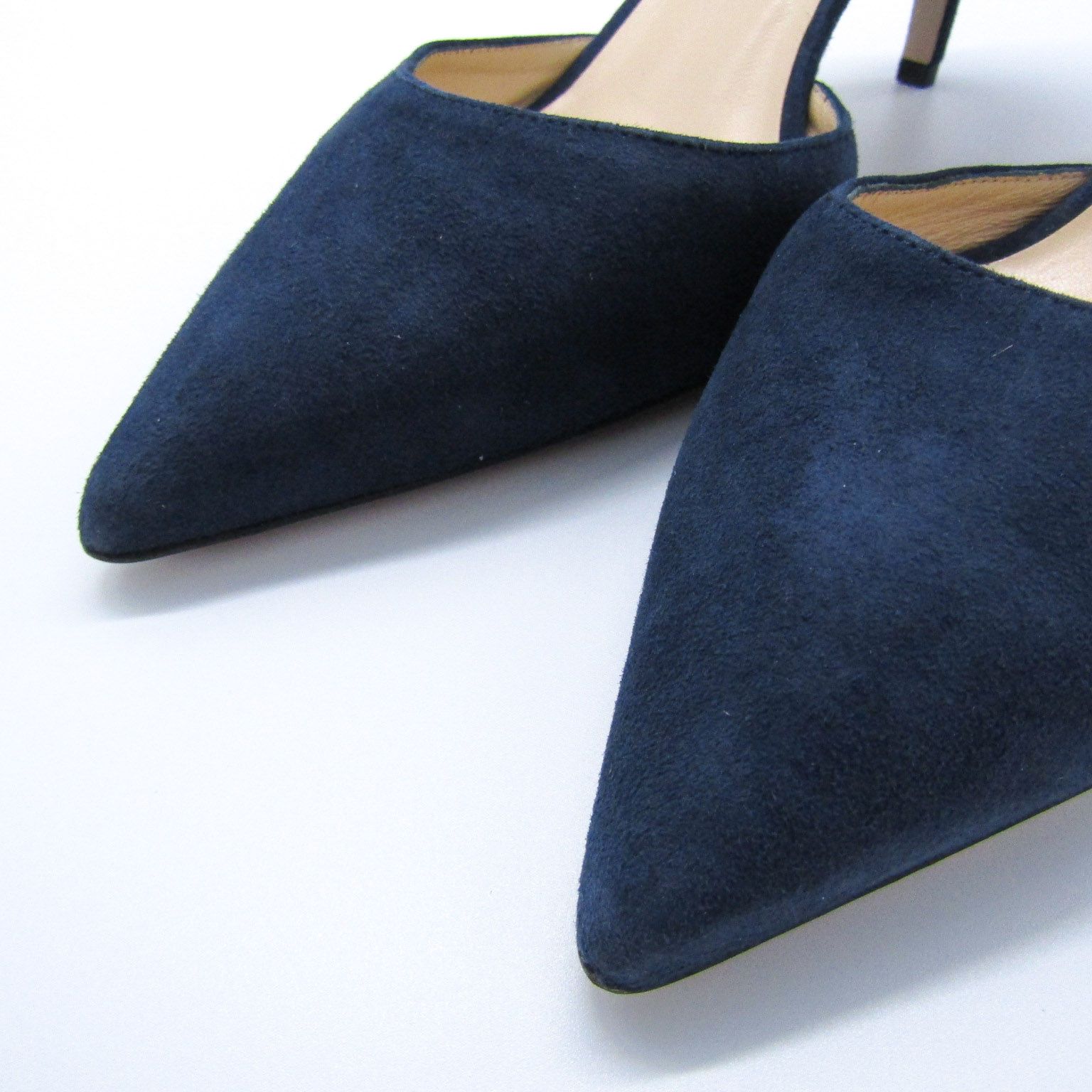 ファビオルスコーニ セパレートパンプス ファー シューズ 本革 レザー 靴 伊製 レディース ブルー×ブラウン FABIO RUSCONI