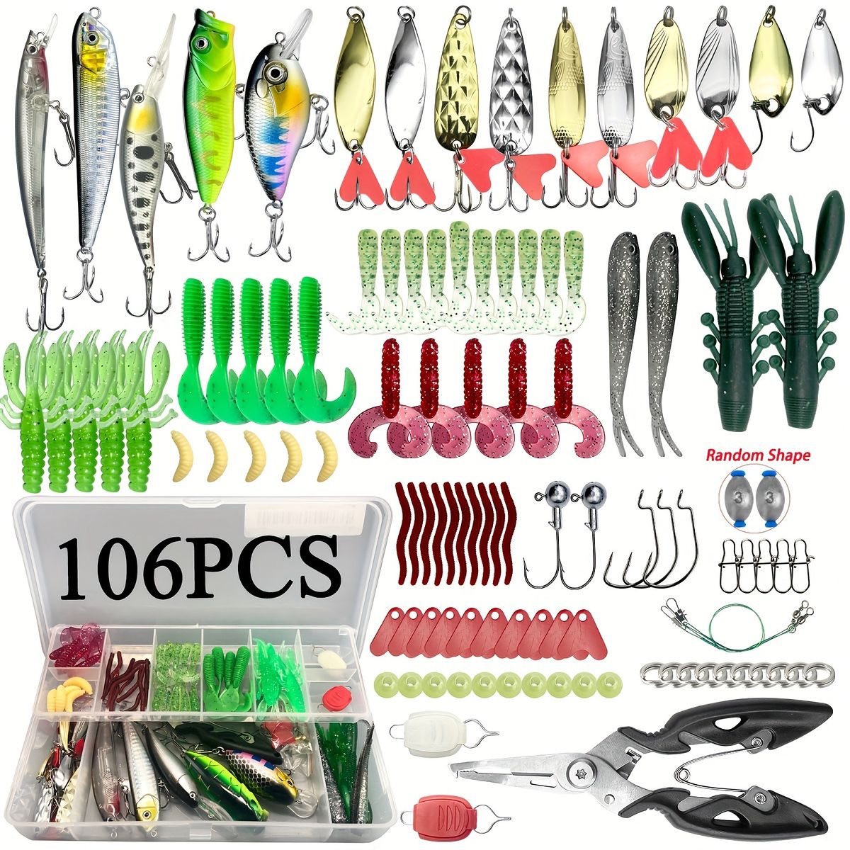 釣果アップ】万能ルアーセット 26/78/94/106/122個 バス/トラウト
