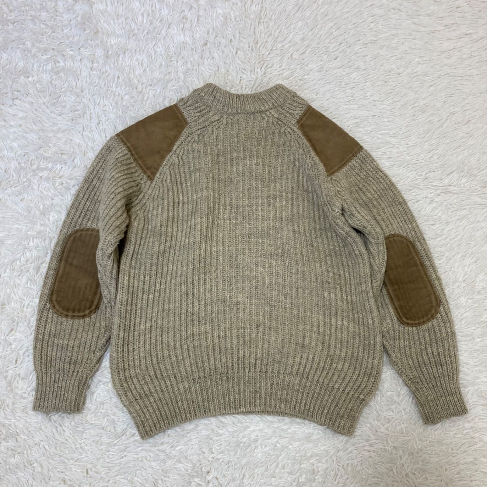 Black Sheep ブラックシープ エルボーパッチセーター 厚手ニット