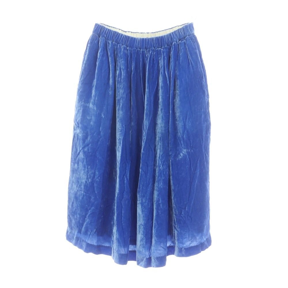 コムデギャルソン コムデギャルソン COMME des GARCONS COMME des GARCONS 2021年秋冬 ベロア ロングスカート ブルー サイズS レディース