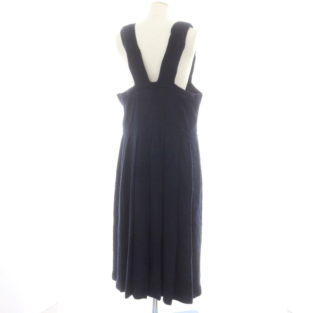 コムデギャルソン コムデギャルソン COMME des GARCONS COMME des GARCONS 秋冬 ウールナイロン スカート ネイビー サイズM レディース