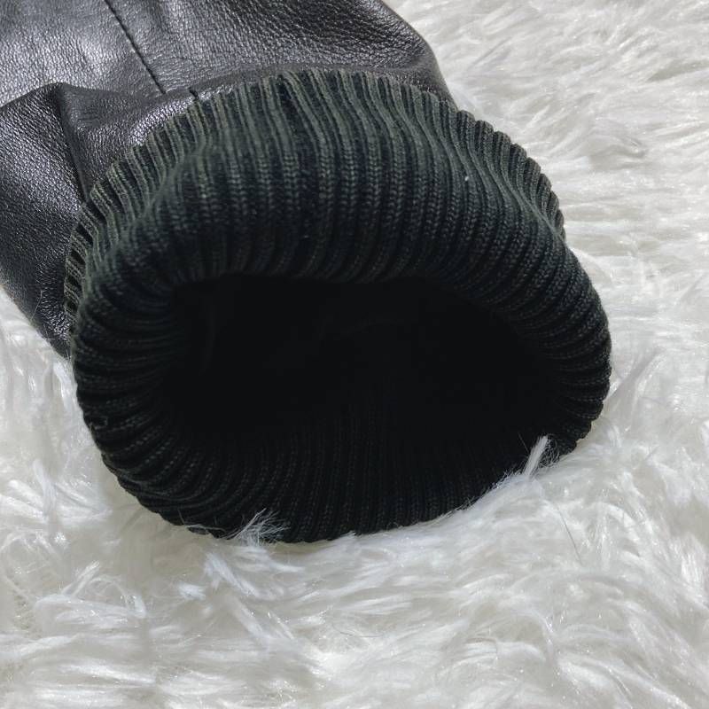 theory セオリー シングルライダースジャケット ラムレザー リブ