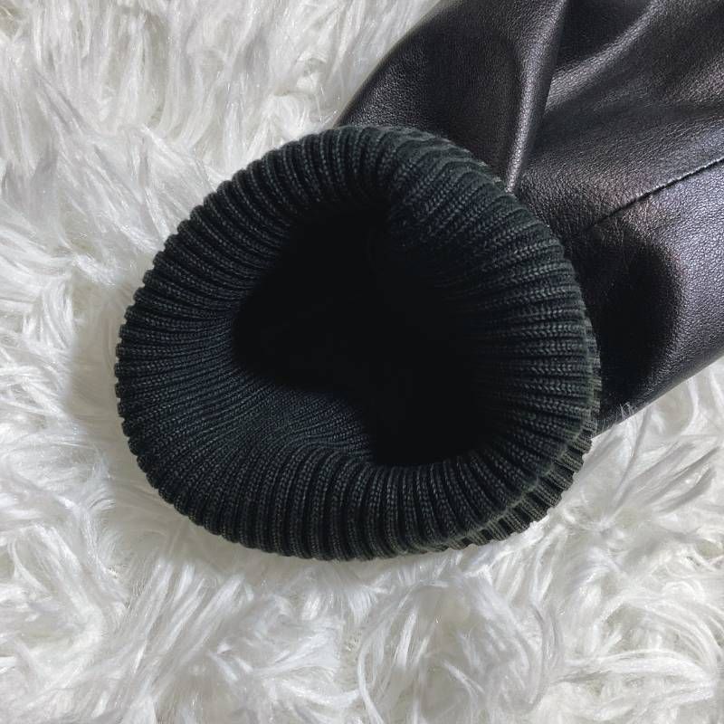 theory セオリー シングルライダースジャケット ラムレザー リブ