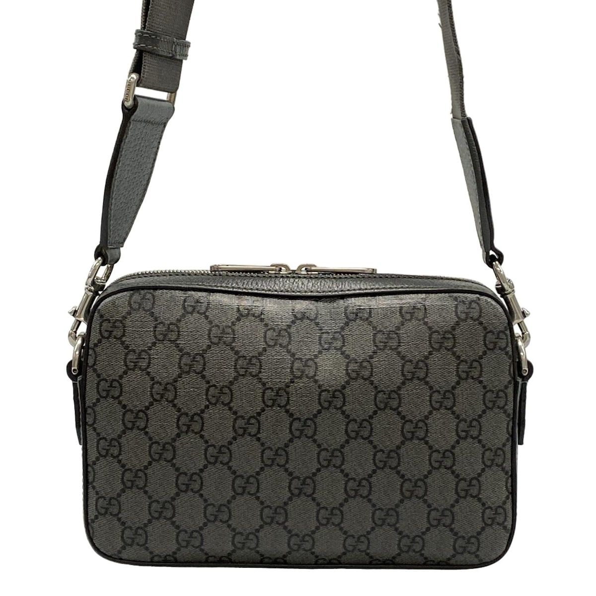  GUCCI グッチ ショルダーバッグ オフィディア スモール クロスボディバッグ 699439 グレー×黒 レザー ショルダーバッグ ショルダーバッグ