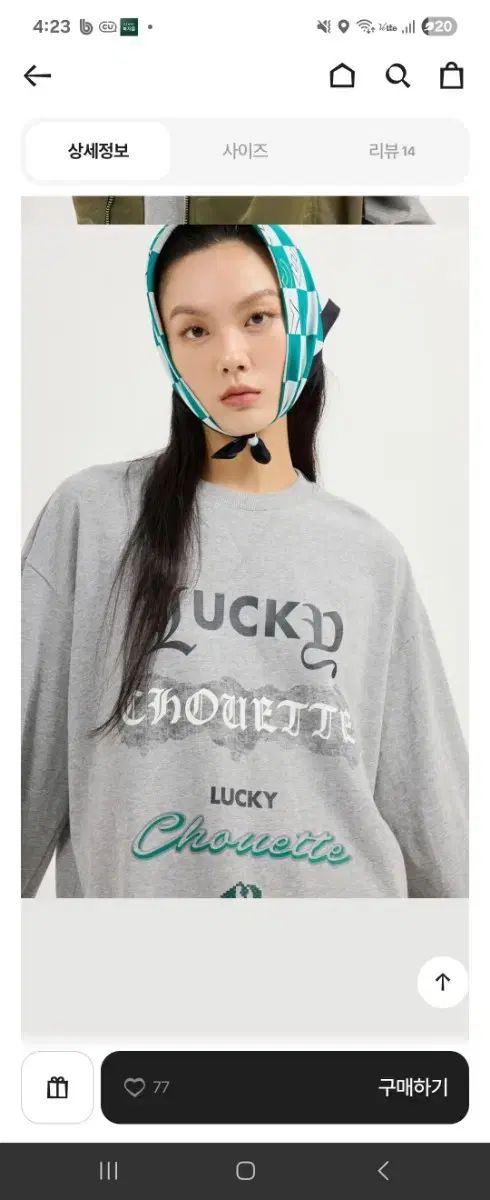 LUCKY CHOUETTE ラッキーシュエトゥ Tシャツ ロング丈