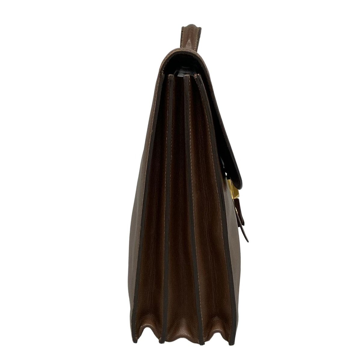 HERMES エルメス ビジネスバッグ サックアデペッシュ41 ダークブラウン ゴールド金具