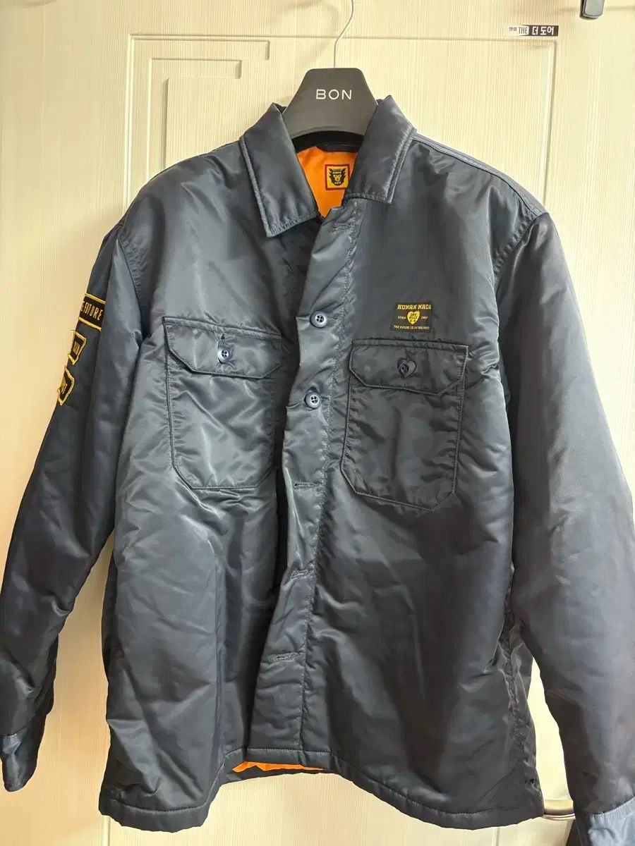 HUMAN MADE ヒューマンメイド パデッド CPO ジャケット クリーム タグ同封