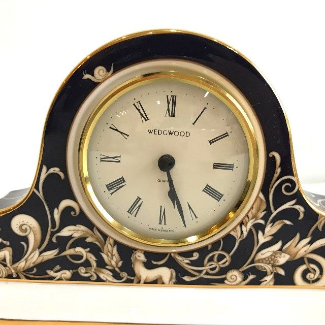 ウェッジウッド WEDGWOOD コーヌコピア マントルクロック 置時計 動作