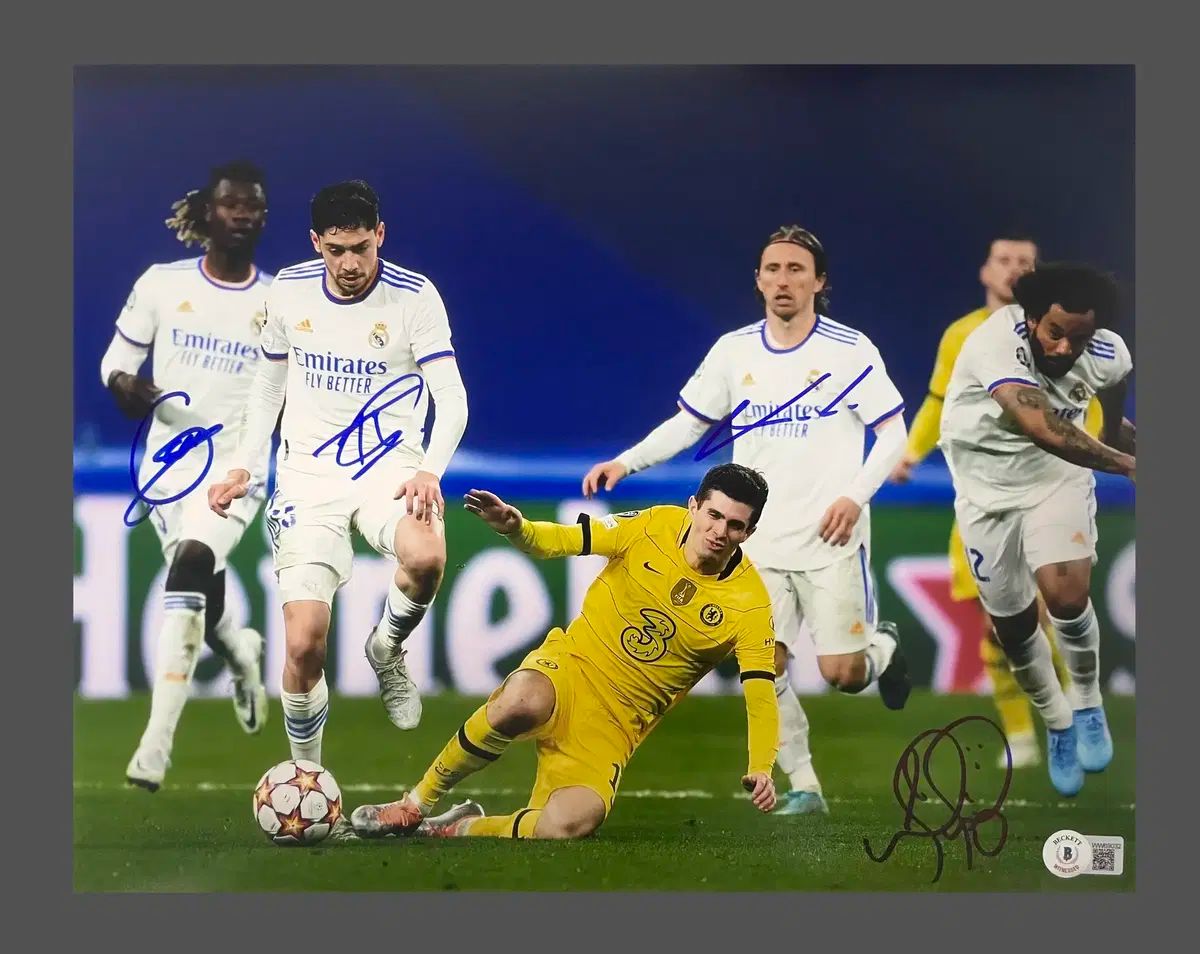 Beckett 販売 モードリッチ バルベルデ カマビンガ ミルセルー クアッドラブル サイン