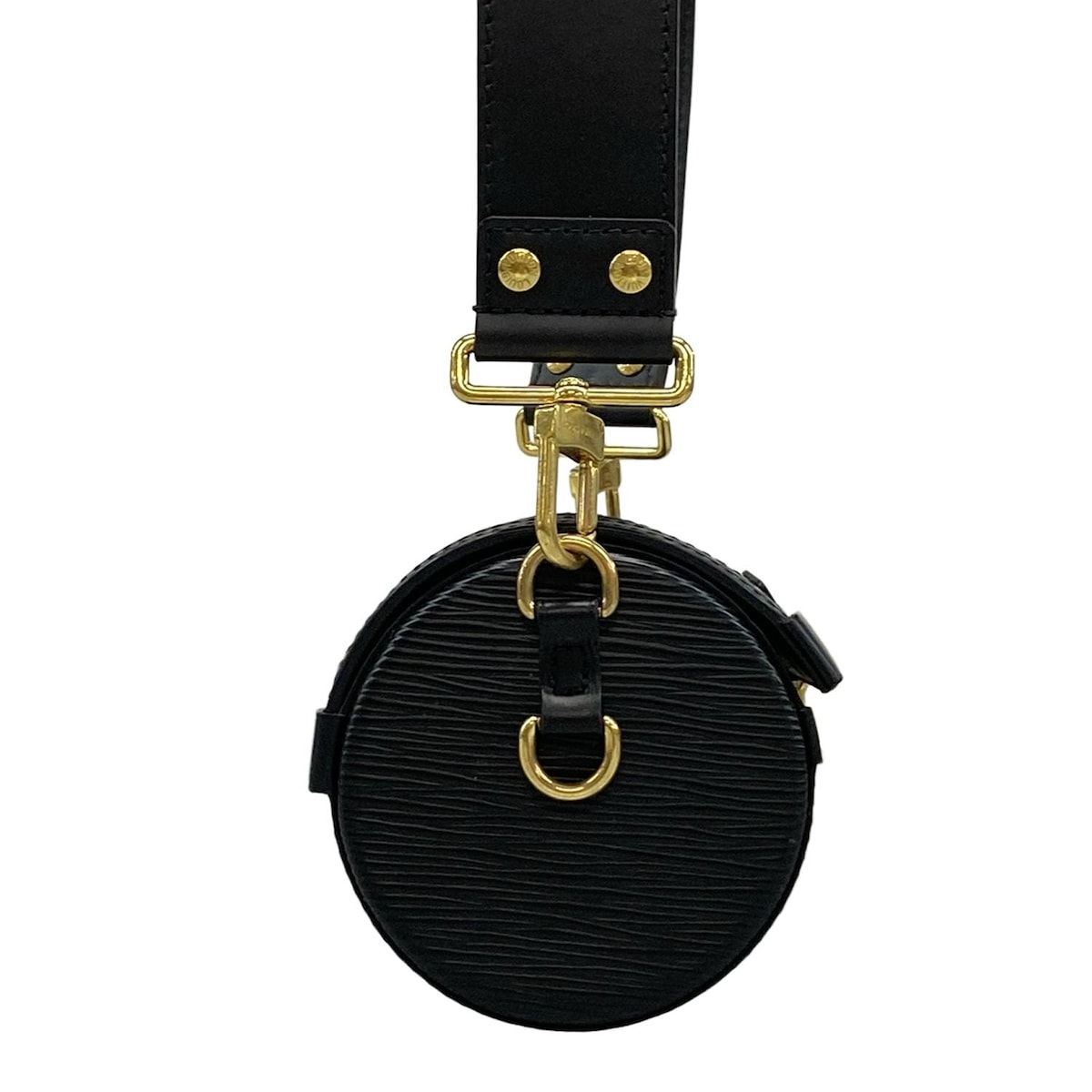 LOUIS VUITTON ルイヴィトン ショルダーバッグ エピ パピヨントランク M58655 ノワール レザー 牛革