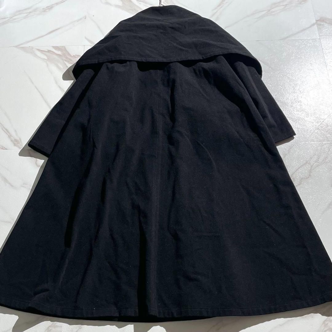 Y's Long Coat w/Stole Wool Black L 極美品 ワイズ Yohji Yamamoto