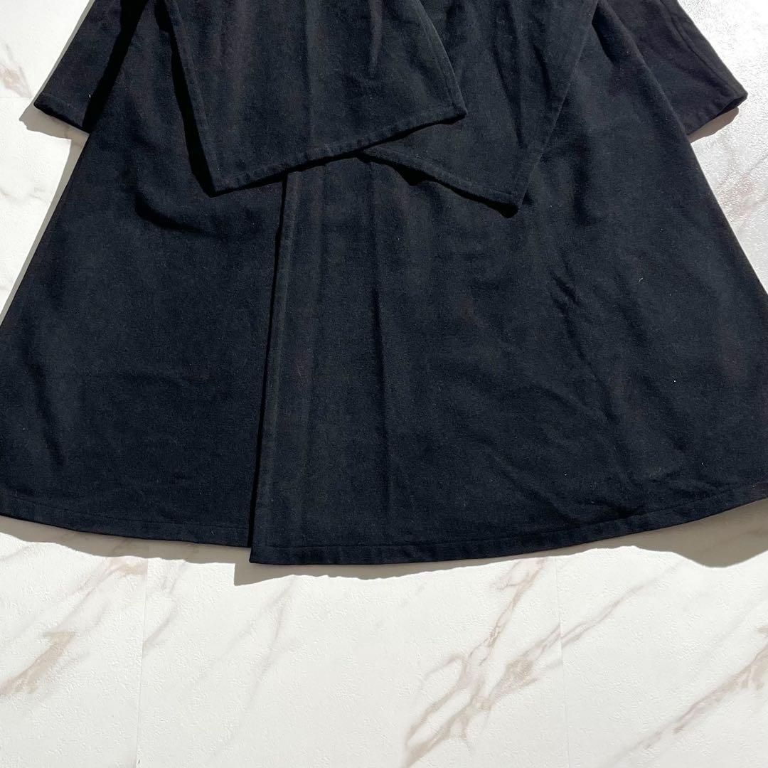 Y's Long Coat w/Stole Wool Black L 極美品 ワイズ Yohji Yamamoto