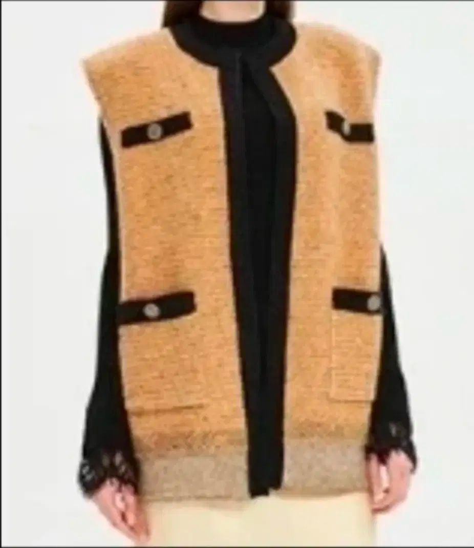 ハンサム タイム ツイード ニットベスト